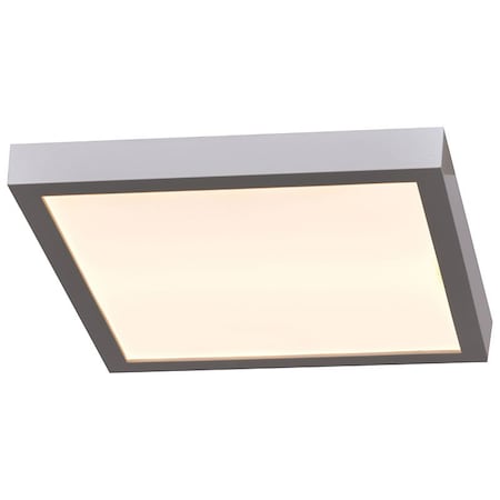 Access Lighting Ulko, Outdoor LED Flush Mount, Silver Finish, Acrylic Lens Acrylic 20076LEDD-SILV/ACR